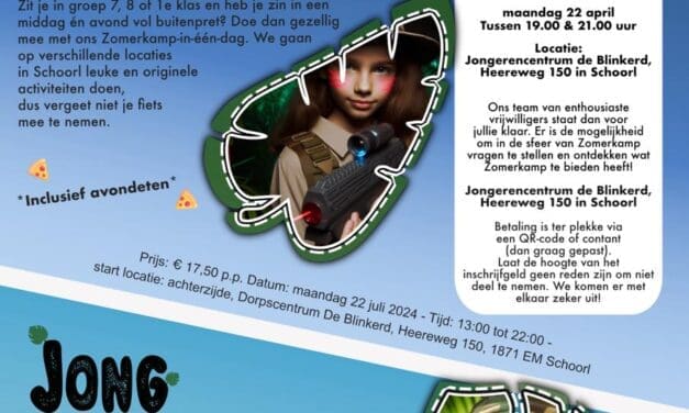Inschrijvingen Zomerkamp Schoorl 2024