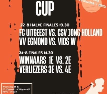 VV Egmond doet mee aan De Hout Cup