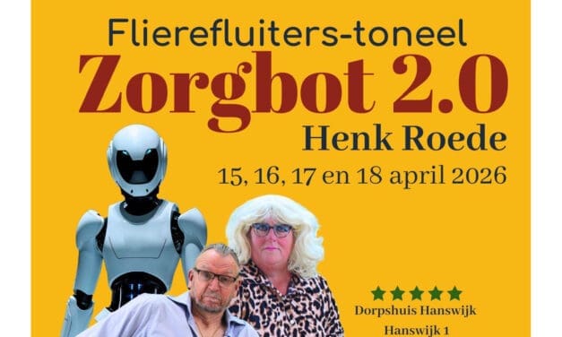 Zorgbot 2.0 van de Flierefluiters zorgt voor lachsalvo’s in Egmond aan den Hoef
