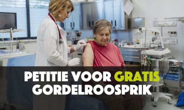 Grote steun voor petitie gratis gordelroosvaccin